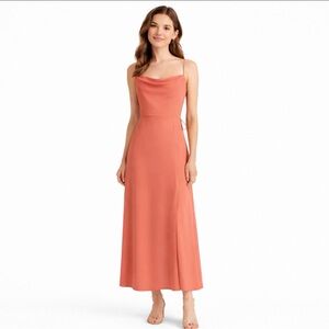 BHLDN The Remy Cowl Neck Midi Dress Gown Sedona Size 4 Bridesmaid Wedding NWT